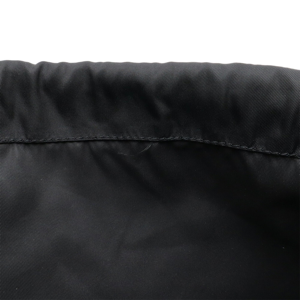 Prada Logo Drawstring Pouch Multi Pouch Case Blac… - image 5